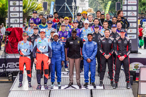 Safari Rally Kenya 2025 - WRC Family Photo with President Ruto