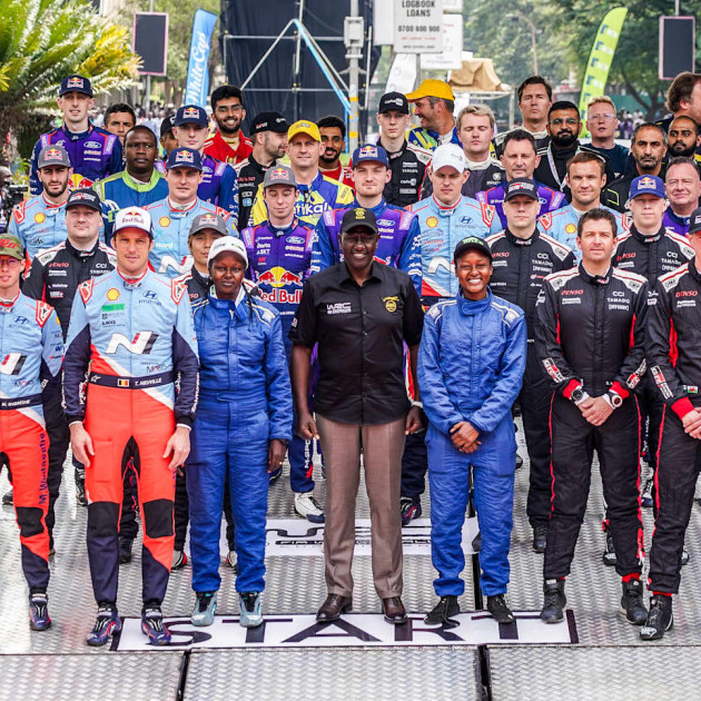 Safari Rally Kenya 2025 - WRC Family Photo with President Ruto